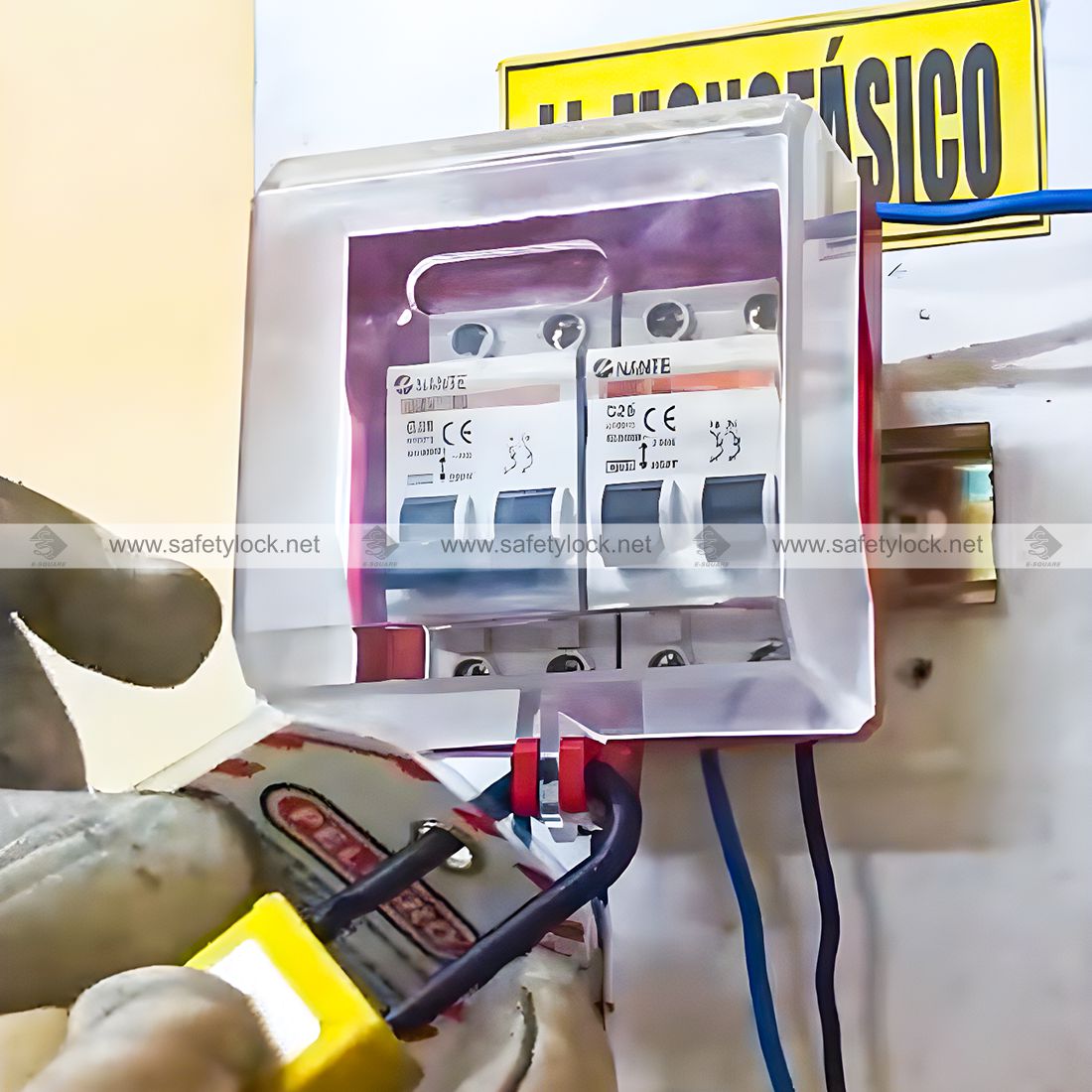 wall switch lockout device installation