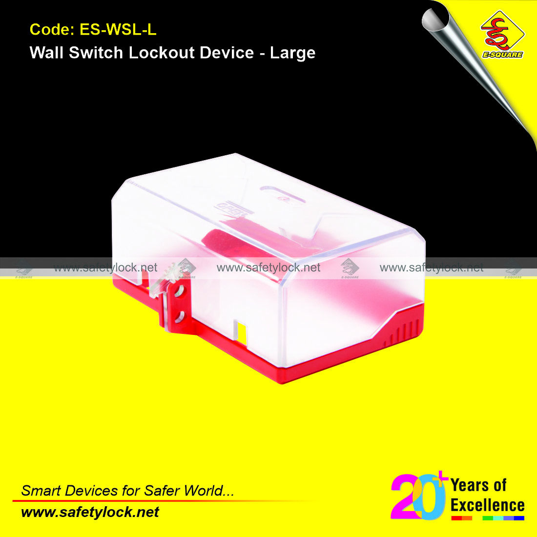 wall switch lockout device large