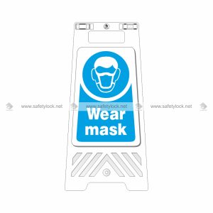 wear mask floor stand for safety