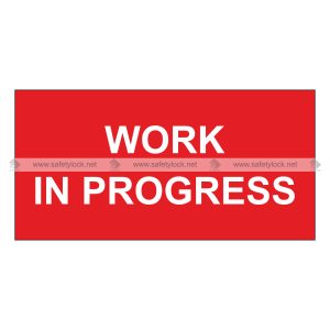 work in progress magnetic signs