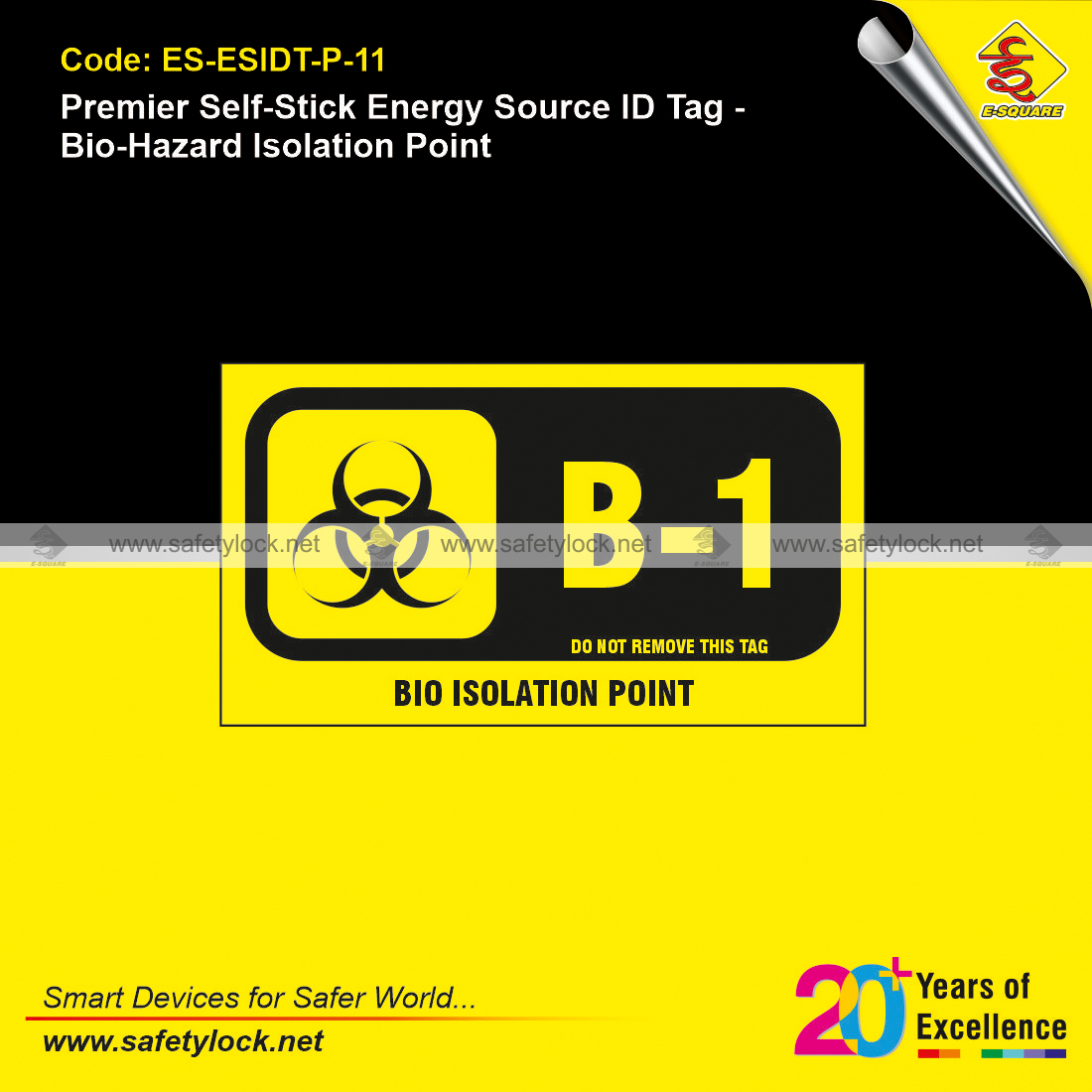 bio isolation energy source id tags for lockout tagout