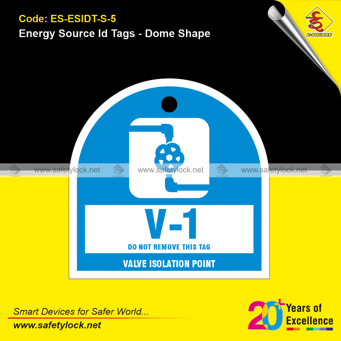 dome shaped energy source id tags