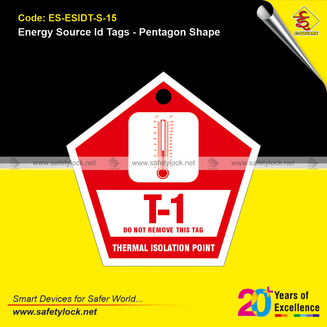 E-Square energy source identification tags
