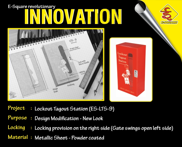 Innovation: Lockout Tagout Station - 30h x 15w x 9d inch