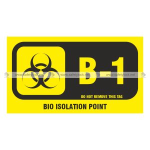 Premier Self-Stick Energy Source ID Tag for Bio-Hazard Isolation Point