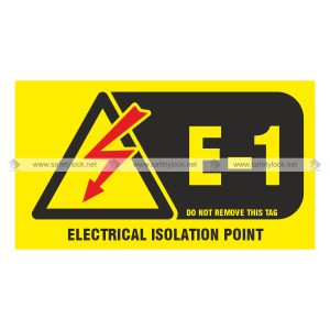 Premier Self-Stick Energy Source ID Tag for Electrical Isolation Point