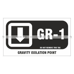 Premier Self-Stick Energy Source ID Tag - Gravity Isolation Point