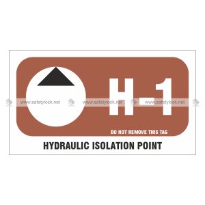 Premier Self-Stick Energy Source ID Tag - Hydraulic Isolation Point