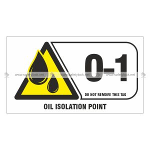 Premier Self-Stick Energy Source ID Tag - Oil Isolation Point