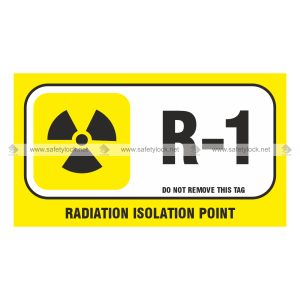 Premier Self-Stick Energy Source ID Tag - Radiation Isolation Point