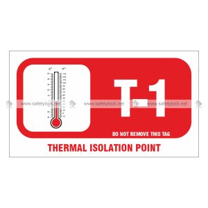 Premier Self-Stick Energy Source ID Tag - Thermal Isolation Point