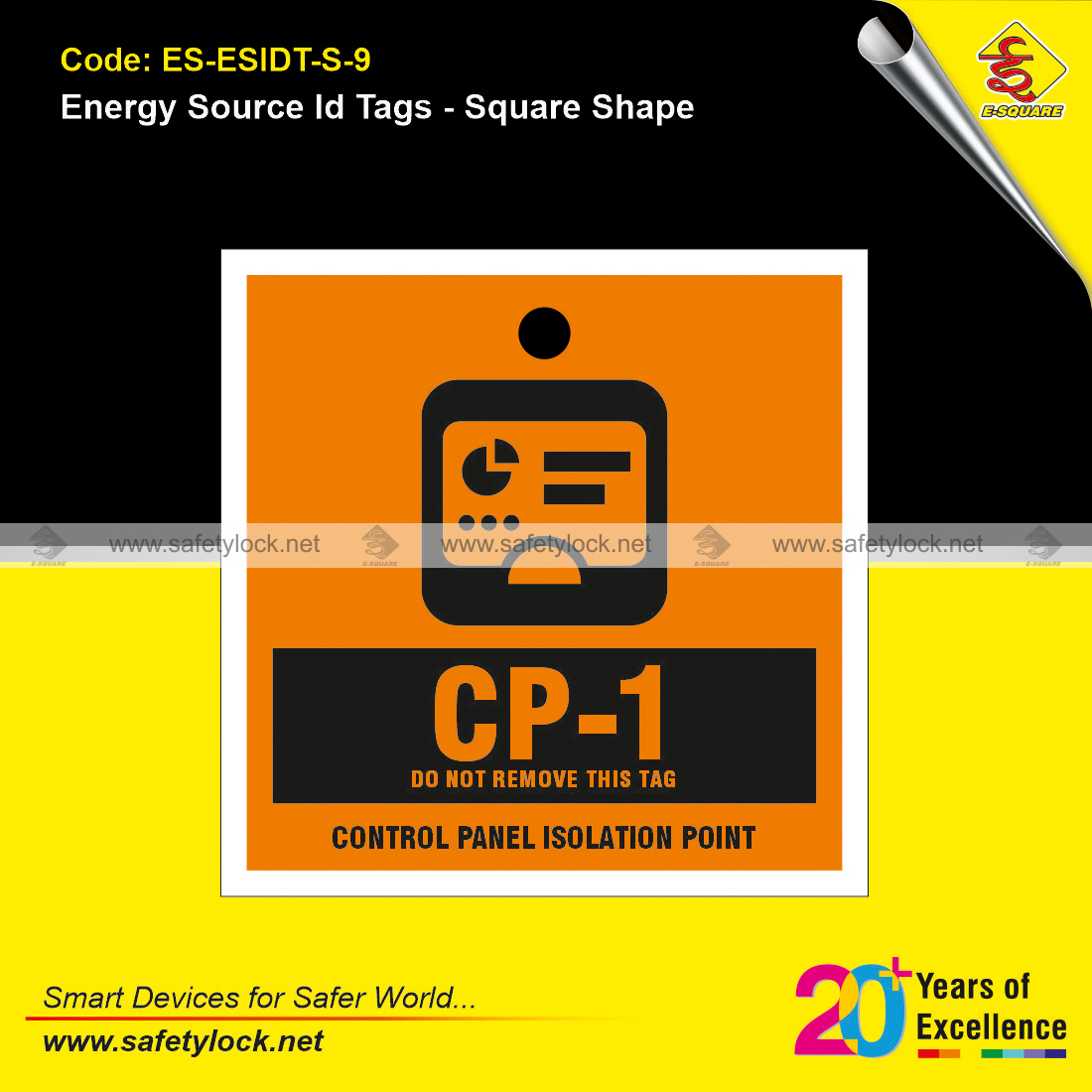 PVC energy source identification tags
