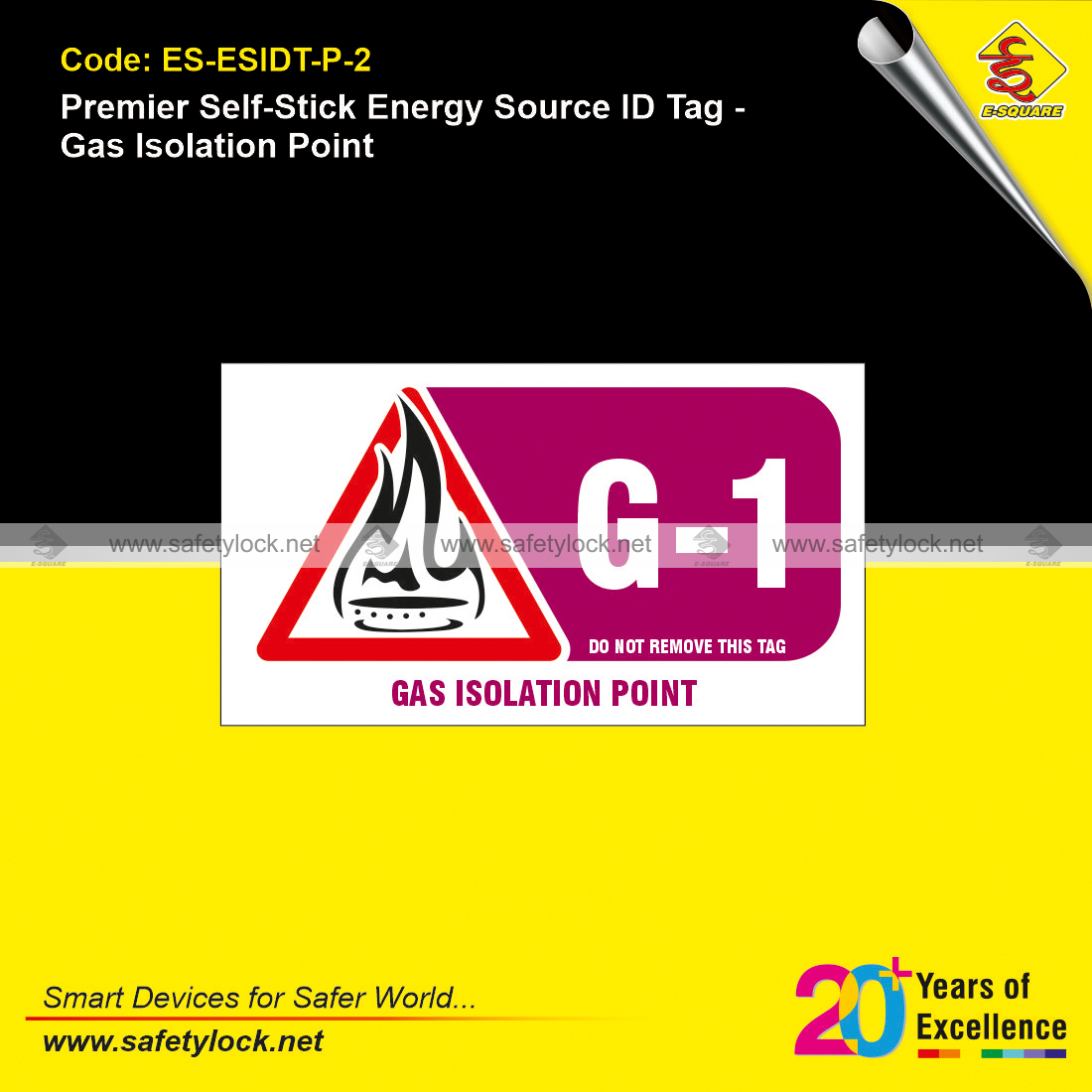 self stick energy source identification tags manufacturer