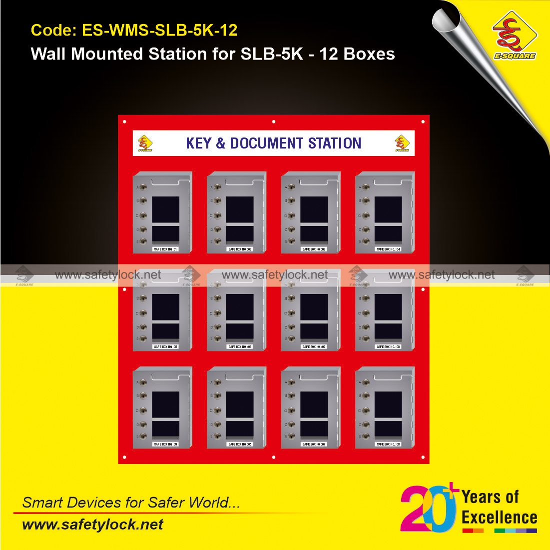 LOTO key and document station for safety box