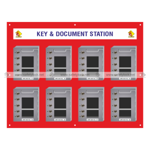 wall mounted station for steel lockout box