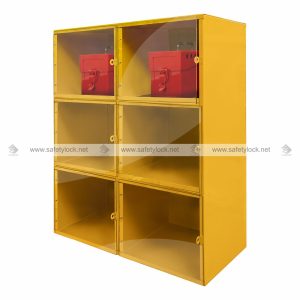 clear LOTO cabinet for group lock box