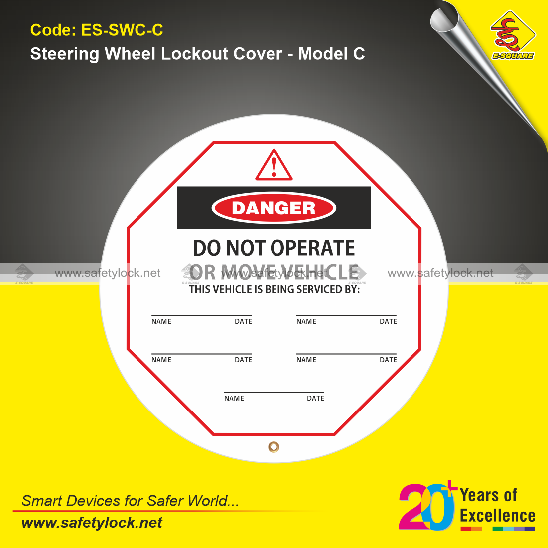 do not operate or move vehicle steering wheel cover