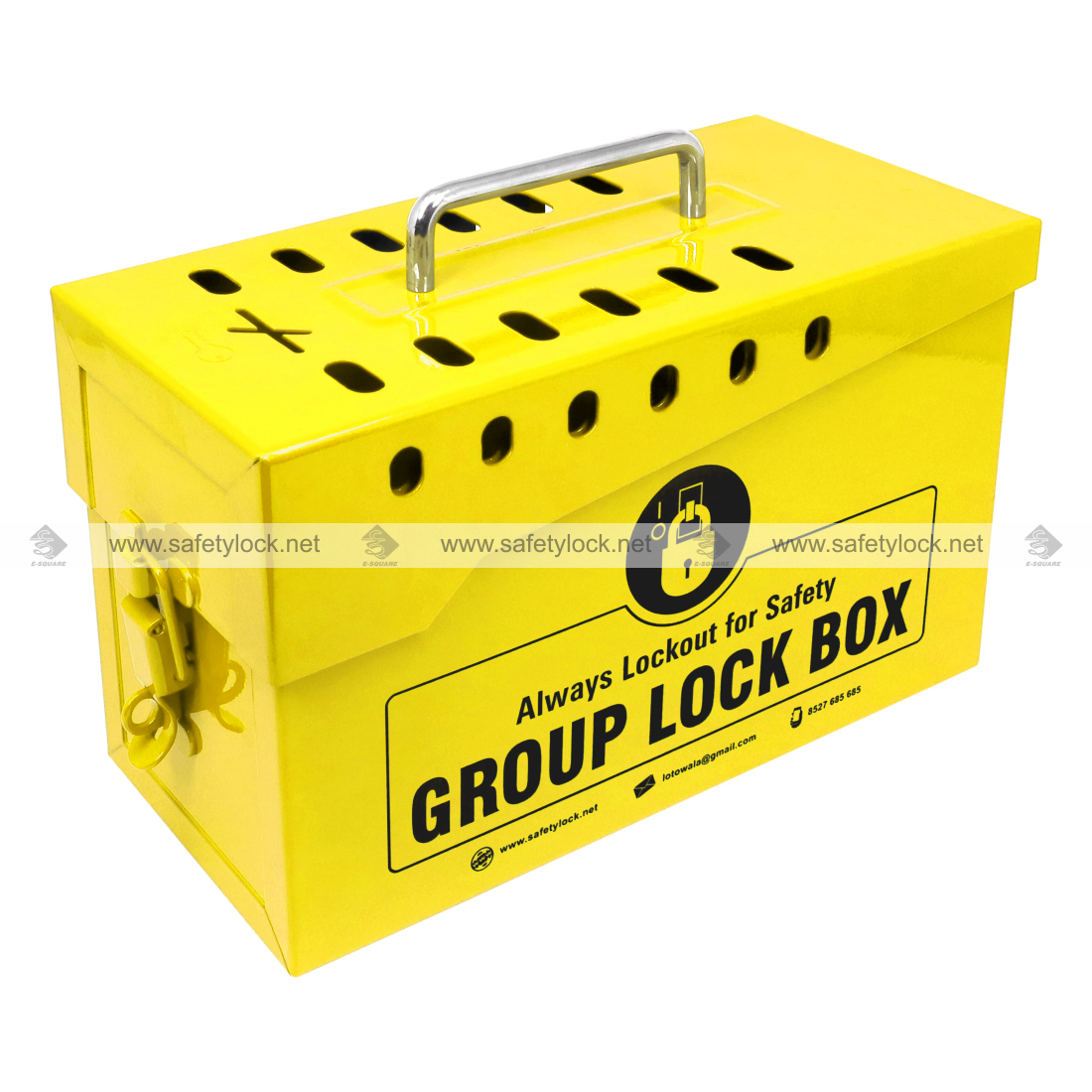 group lockout box yellow color