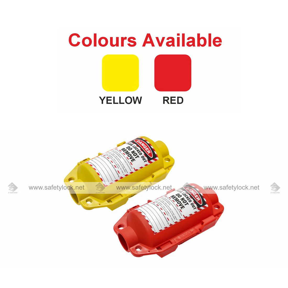 molded plug lockout device colors