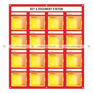 wall mounted lockout station for 16 ABS group lock mini box