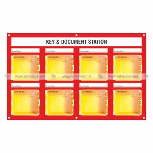 wall mounted lockout station for ABS group lock box