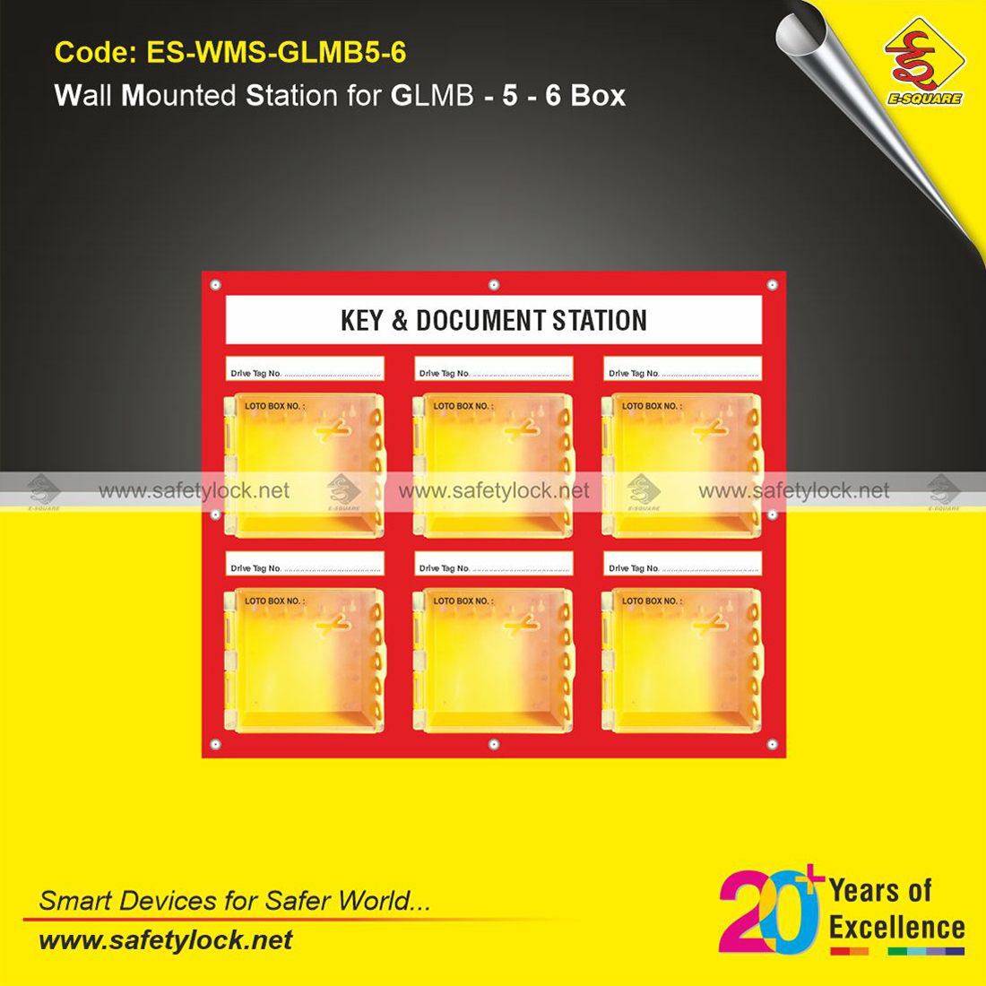 wall mounted station for PVC group lock mini box