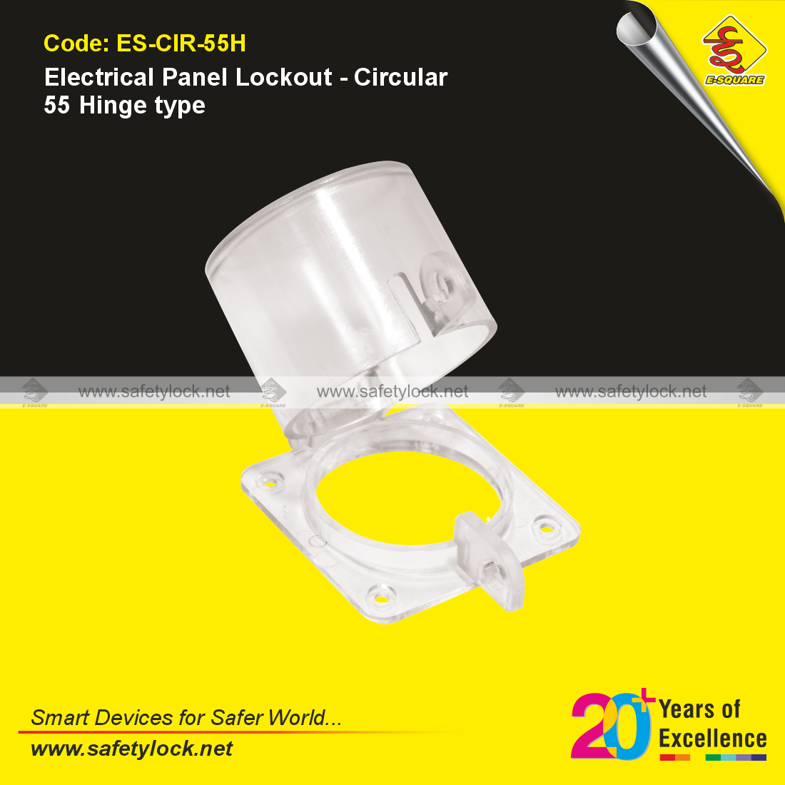 E-Square electrical panel lockout device hinged type