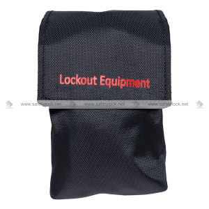 individual LOTO personal pouch velcro closure