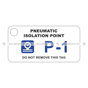 Lockpoint energy source ID tag - pneumatic isolation point