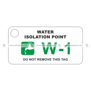Lockpoint energy source ID tag - water isolation point
