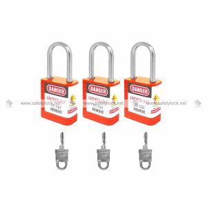 mini PLSP padlock with steel shackle