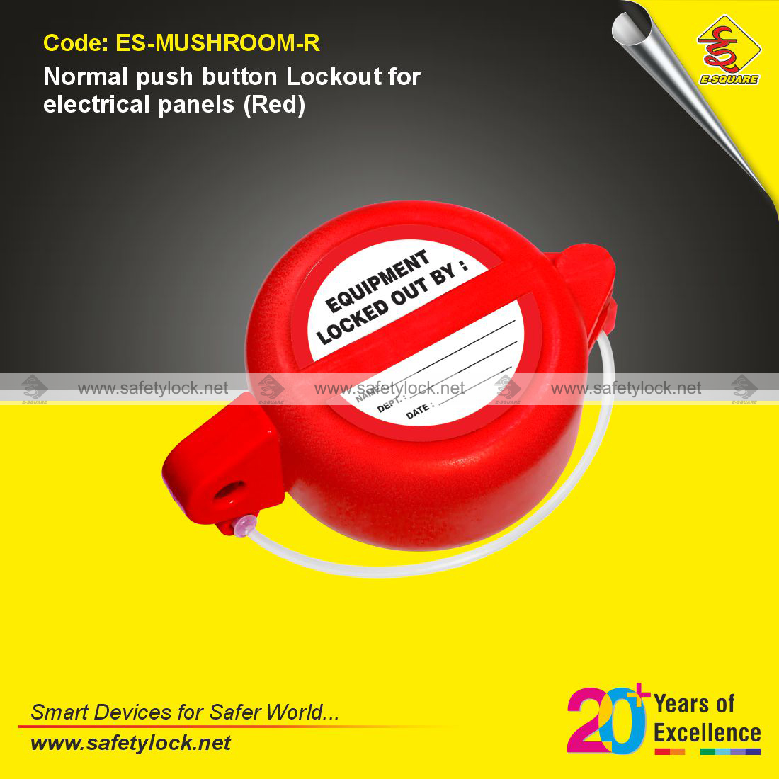 push button lockout tagout device