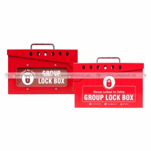 smart group lock box with single window solid back