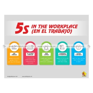 5s Poster - 5s in the Workplace Bilingual Language (English and Spanish)
