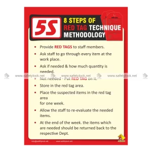 5s Poster - 8 Steps of Red Tag Technique Methodology