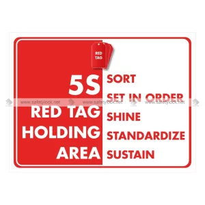 5s Wall Sign - 5s Red Tag Holding Area