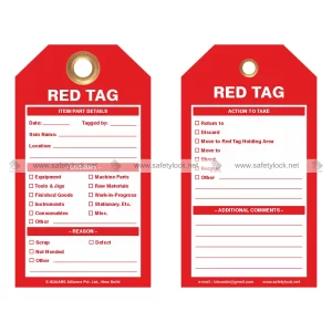Detailed Organizational 5S Red Tag