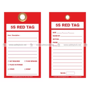Simplified 5S Red Tag