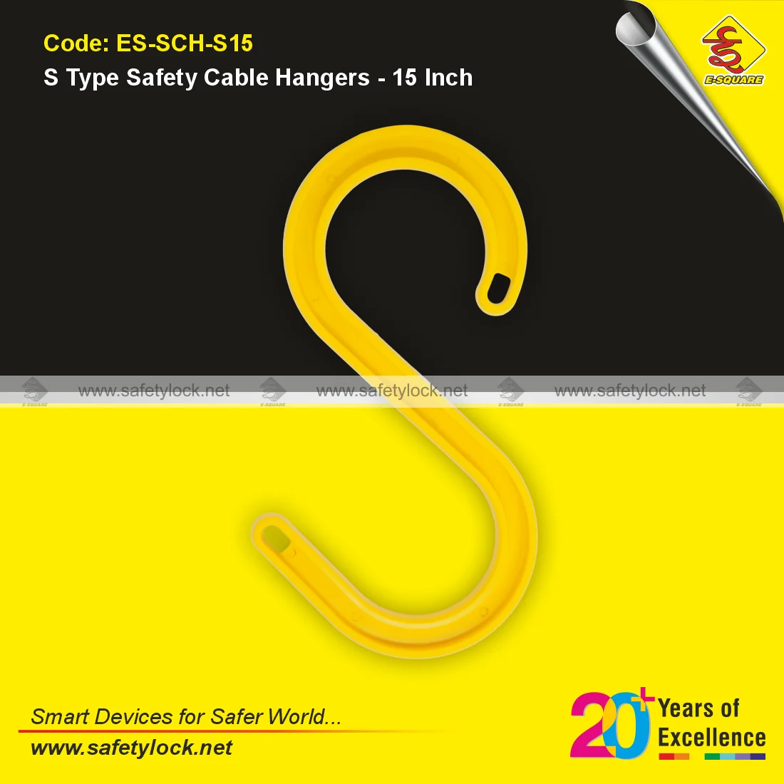 S-type safety cable hangers by E-Square