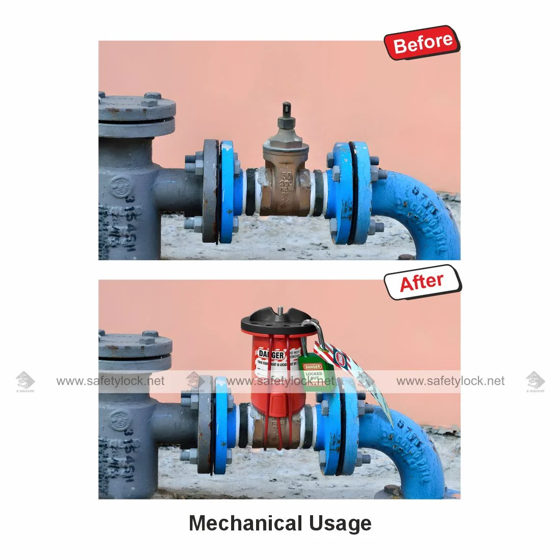 mechanical valve energy secure lockout
