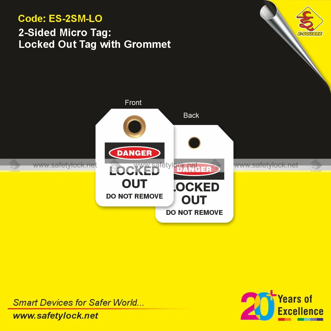 danger small tag for lockout tagout