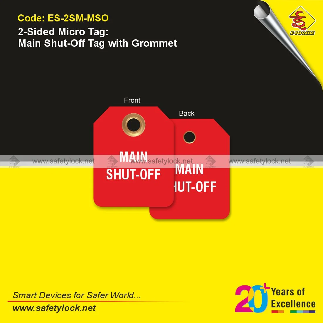 E-Square 2 Sided Micro tag