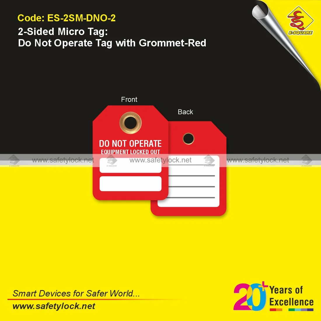 E-Square do not operate micro tags red colour