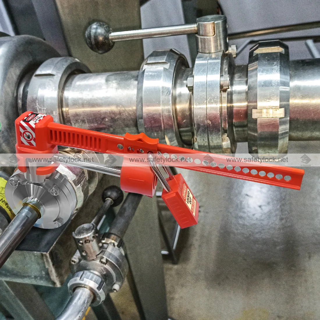 stainless steel butterfly valve lockout tagout adjustable