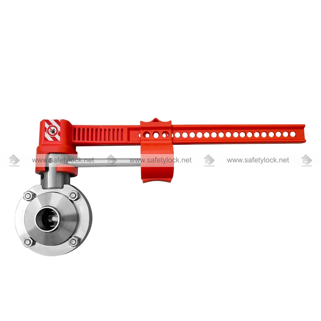 stainless steel butterfly valve with pull handle adjustable lockout
