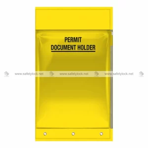 A3 yellow permit holder with side zip lock