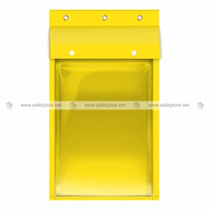 A4 yellow permit document holder for all conditions