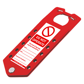 Labeled Lockout Hasp