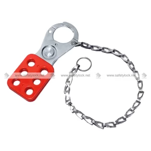 lockout hasp with 12 inch chrome plated SS chain