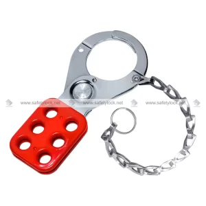 vinyl coated lockout hasp premier with stainless steel chain